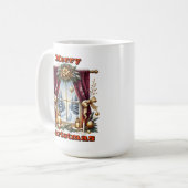 ゴールデン・グロー冬のシーン コーヒーマグカップ (正面左)