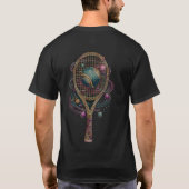 ゴールデン コズミック テニス ラケット Tシャツ (裏面)
