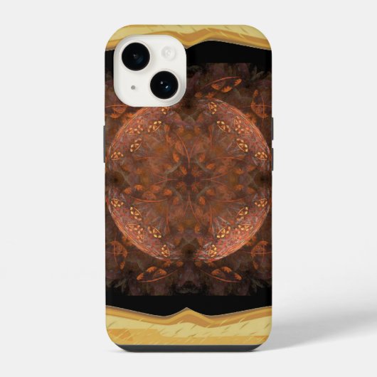 ゴールデン・コッパー・シマー iPhoneケース (裏面)