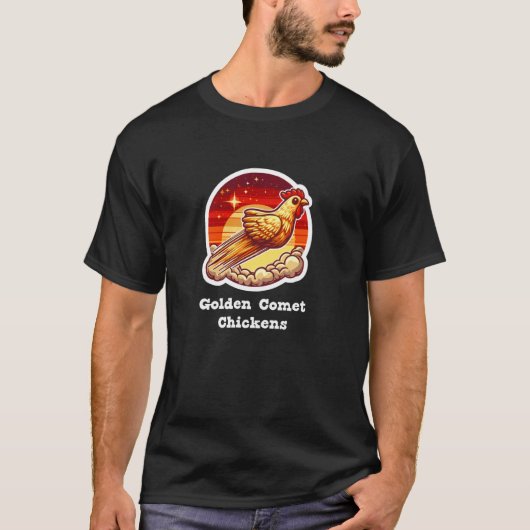 ゴールデン・コメット種のニワトリ Tシャツ (正面)