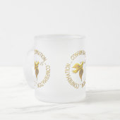 ゴールデン·コンファーメント&聖霊 フロストグラスマグカップ (正面左)