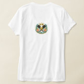 ゴールデン・コースト・ピックルボール・クイーン Tシャツ (レイダウン裏面)