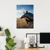 ゴールデン・サバンナのアルマジロ ポスター (ホームオフィス)