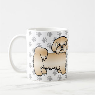 ゴールデン シーツゥー かわいい カートゥーン 犬 イラスト コーヒーマグカップ