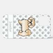ゴールデン シーツゥー かわいい カートゥーン 犬 + 名前 Case-Mate iPhoneケース (裏面 (横))