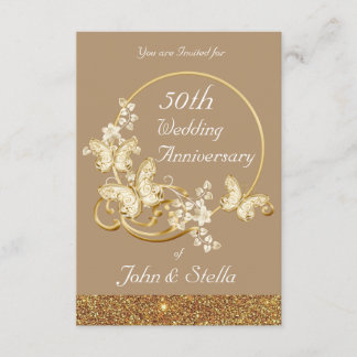 ゴールデン・ジュビリー招待状 招待状