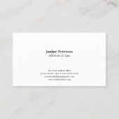 ゴールデン・スケール・オブ・ジャスティス・オン・ブラック 名刺 (裏面)