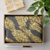 ゴールデン·ストライププリント、タイガー·ストライプパターン 薄葉紙 (ギフト)