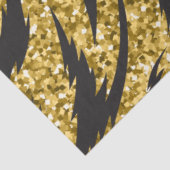 ゴールデン·ストライププリント、タイガー·ストライプパターン 薄葉紙 (詳細)