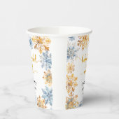 ゴールデン・スノーフレークベビー外は寒い 紙コップ (左)