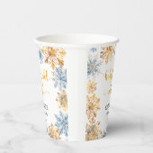 ゴールデン・スノーフレークベビー外は寒い 紙コップ (右)