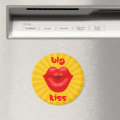 ゴールデン・ソーラー・レイズ 赤い唇 大きなキス マグネット (インサイチュ (食洗機))