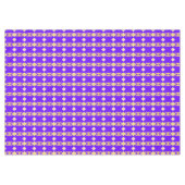 ゴールデン・ダイヤエレガント王室のモンド・ブルー・金ゴールド テーブルクロス (正面(横))