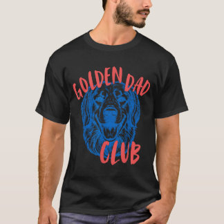 ゴールデン・ダッド・クラブ 面白い ゴールデンレトリバー 犬の父 Tシャツ