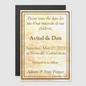 ゴールデン·トラディションズ·マグネティック·セーブ·ザ·デート·カード (正面/裏面)