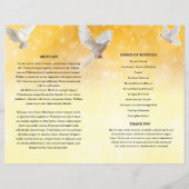 ゴールデン&ドーブ葬儀プログラムテンプレート (裏面)