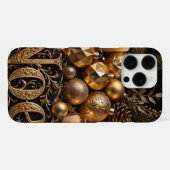 ゴールデン・ノエル・キャンドルiPhoneケース iPhoneケース (裏面横)