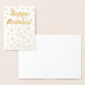 ゴールデン·ハッピーバースデー·グリーティング·カード 箔カード (ディスプレー)