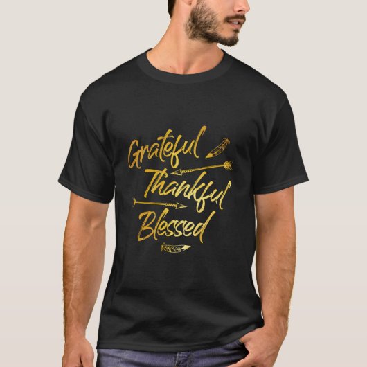 ゴールデン・ハッピー・サンクスギビングデー Tシャツ (正面)