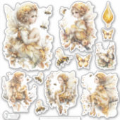 ゴールデン ハニー フェアリー ワールド – 3b 目覚め シール (正面)