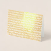 ゴールデン・バッハ・チャコンネ音楽原稿 箔カード (正面)