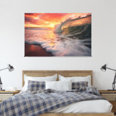 ゴールデン・バレル海岸写真写実的デジタルアート キャンバスプリント (インサイチュ (寝室))
