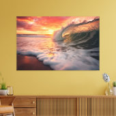 ゴールデン・バレル海岸写真写実的デジタルアート キャンバスプリント (インサイチュ (リビング))