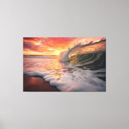 ゴールデン・バレル海岸写真写実的デジタルアート キャンバスプリント