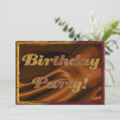 ゴールデン·バースデー·パーティーの招待 招待状 (スタンド正面)