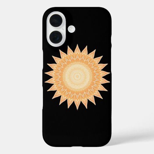 "ゴールデン・ヒマワリの曼荼羅 - あなたの中の光" Case-Mate iPhoneケース (裏面)