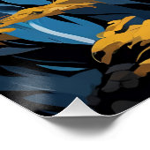 ゴールデン・フォレストのグレーウルフ ポスター (コーナー)