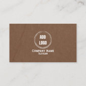 ゴールデン&ブラックプレーン名刺 名刺 (裏面)