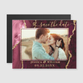 ゴールデン・ブルゴーニュ・アゲート日付磁気カードを保存 (正面/裏面)