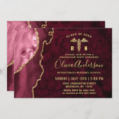 ゴールデン・ブルゴーニュRN看護学校卒業パーティー 招待状 (正面/裏面)