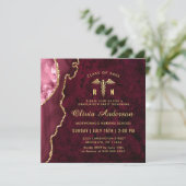 ゴールデン・ブルゴーニュRN看護学校卒業パーティー 招待状 (スタンド正面)