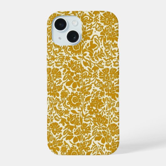 ゴールデン・ブルーム iPhone 15ケース (裏面)