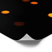 ゴールデン&ブルー《写真》ぼけ味-抽象芸術写真 ポスター (角)