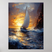 ゴールデン・ホライズン - 印象派の海景 ポスター (正面)