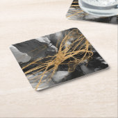 ゴールデン·ボルテックスI スクエアペーパーコースター (アングル)