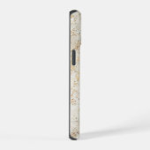 ゴールデン・マーブル調 iPhone 15ケース (右側面)