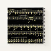 ゴールデン・ミュージック・オン・ブラック ノートブック (裏面)