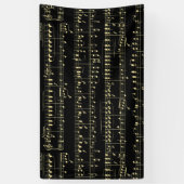 ゴールデン・ミュージック・オン・ブラック 横断幕 (縦)