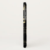 ゴールデン・ミュージック・オン・ブラック Case-Mate iPhoneケース (裏面/左)