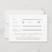 ゴールデン・メドウ ご予約 出欠カード (裏面)