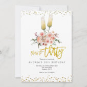 ゴールデン モダン 三十歳の乾杯 招待状 招待状 (正面)