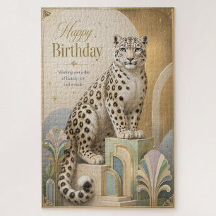 ゴールデン ユキヒョウ 誕生日 エレガンス ジグソーパズル