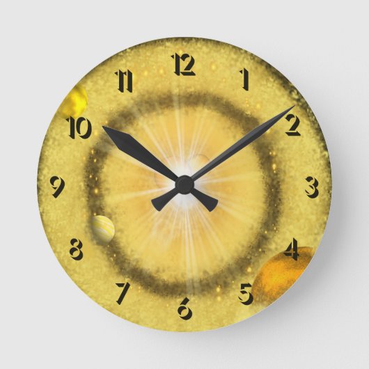 ゴールデン・ユニバース ラウンド壁時計 (正面)