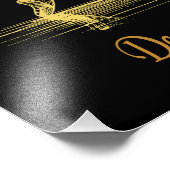 ゴールデン・ライン・アートエレガントの優雅なバレエ・ダンサー フォトプリント            (角)