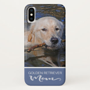 ゴールデン・リトリーバーのお母さんはあなたの犬の写真を加えます iPhone X ケース