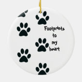 ゴールデン・リトリーバーのオーナメント セラミックオーナメント (裏面)